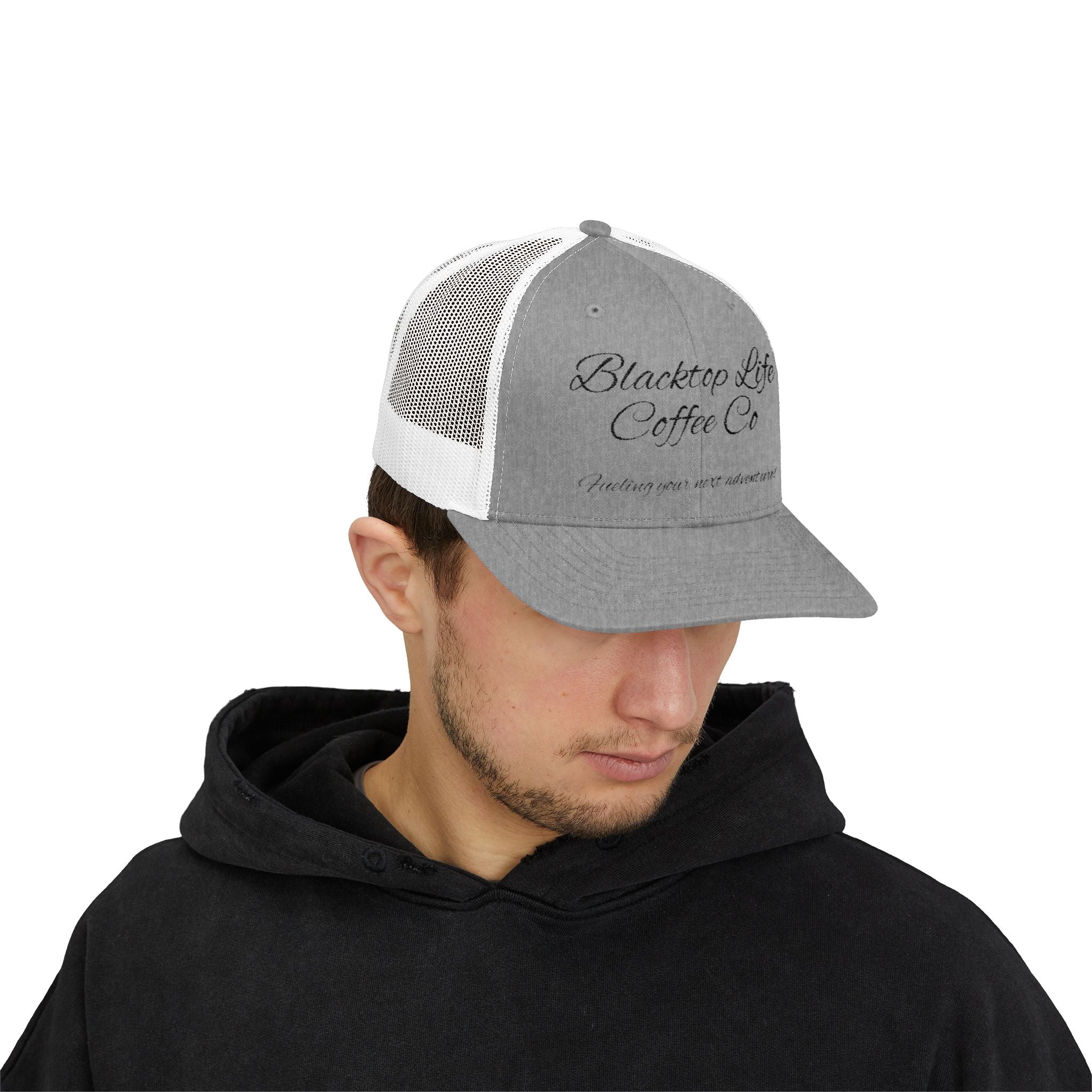 Blacktop Life Coffee Co. Embroidered Trucker Cap